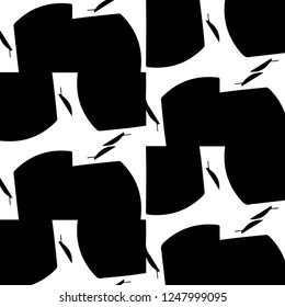 Abstract vector monochrome background. Halftone illustration pattern