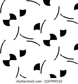 Abstract vector monochrome background. Halftone illustration pattern