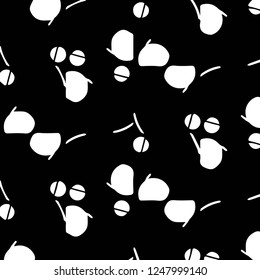 Abstract vector monochrome background. Halftone illustration pattern