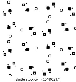 Abstract vector monochrome background. Halftone illustration pattern