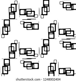 Abstract vector monochrome background. Halftone illustration pattern