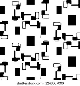 Abstract vector monochrome background. Halftone illustration pattern