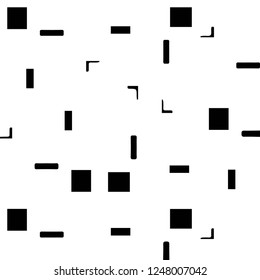 Abstract vector monochrome background. Halftone illustration pattern