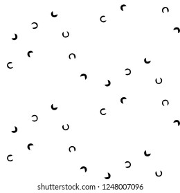 Abstract vector monochrome background. Halftone illustration pattern