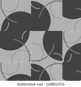 Abstract vector monochrome background. Halftone illustration pattern