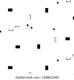 Abstract vector monochrome background. Halftone illustration pattern
