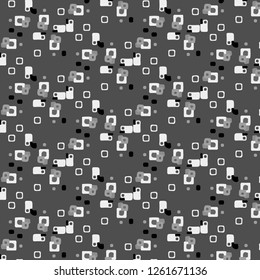 Abstract vector monochrome background. Halftone illustration pattern