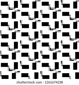 Abstract vector monochrome background. Halftone illustration pattern