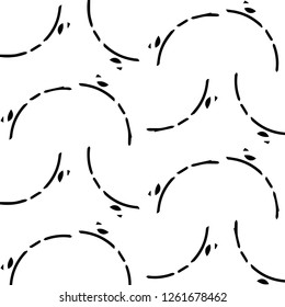 Abstract vector monochrome background. Halftone illustration pattern