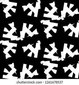 Abstract vector monochrome background. Halftone illustration pattern