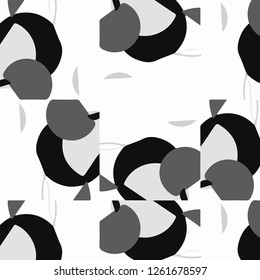 Abstract vector monochrome background. Halftone illustration pattern
