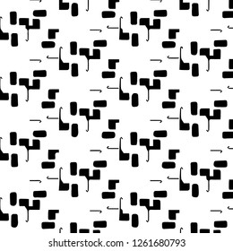 Abstract vector monochrome background. Halftone illustration pattern