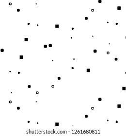 Abstract vector monochrome background. Halftone illustration pattern
