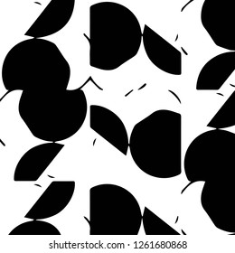 Abstract vector monochrome background. Halftone illustration pattern