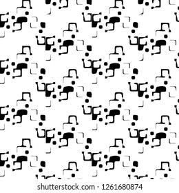 Abstract vector monochrome background. Halftone illustration pattern