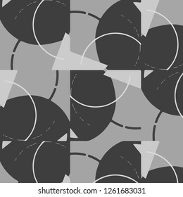 Abstract vector monochrome background. Halftone illustration pattern