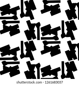 Abstract vector monochrome background. Halftone illustration pattern