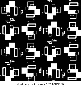 Abstract vector monochrome background. Halftone illustration pattern