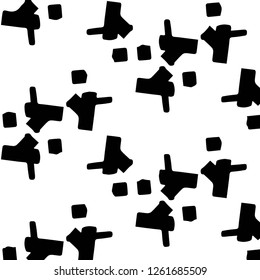 Abstract vector monochrome background. Halftone illustration pattern