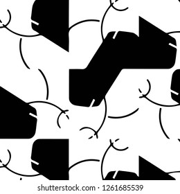 Abstract vector monochrome background. Halftone illustration pattern