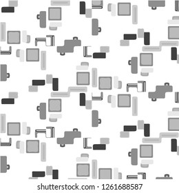 Abstract vector monochrome background. Halftone illustration pattern
