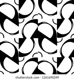 Abstract vector monochrome background. Halftone illustration pattern