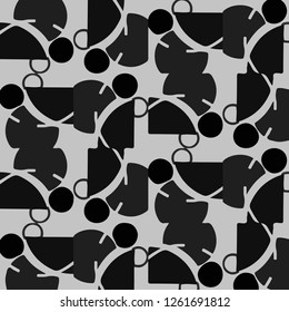 Abstract vector monochrome background. Halftone illustration pattern