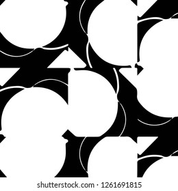 Abstract vector monochrome background. Halftone illustration pattern