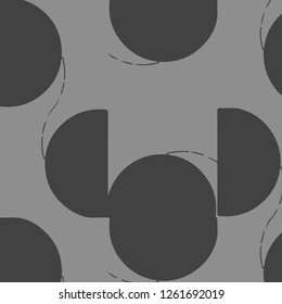 Abstract vector monochrome background. Halftone illustration pattern