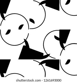 Abstract vector monochrome background. Halftone illustration pattern