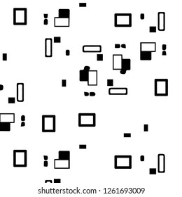 Abstract vector monochrome background. Halftone illustration pattern