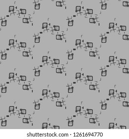 Abstract vector monochrome background. Halftone illustration pattern