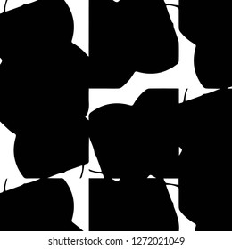 Abstract vector monochrome background. Halftone illustration pattern