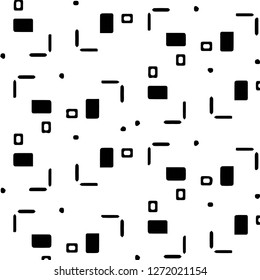 Abstract vector monochrome background. Halftone illustration pattern