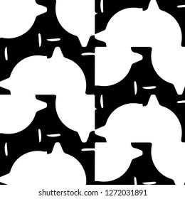 Abstract vector monochrome background. Halftone illustration pattern