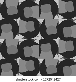 Abstract vector monochrome background. Halftone illustration pattern