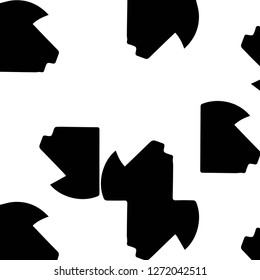 Abstract vector monochrome background. Halftone illustration pattern