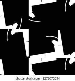 Abstract vector monochrome background. Halftone illustration pattern