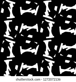 Abstract vector monochrome background. Halftone illustration pattern
