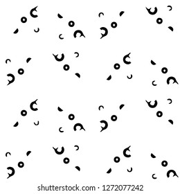 Abstract vector monochrome background. Halftone illustration pattern
