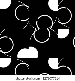 Abstract vector monochrome background. Halftone illustration pattern