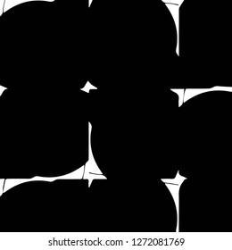 Abstract vector monochrome background. Halftone illustration pattern
