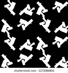 Abstract vector monochrome background. Halftone illustration pattern
