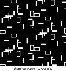 Abstract vector monochrome background. Halftone illustration pattern