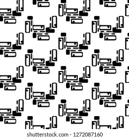 Abstract vector monochrome background. Halftone illustration pattern