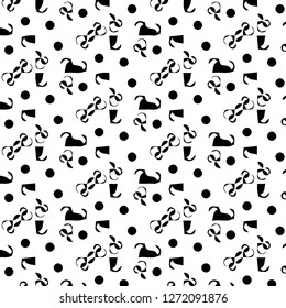 Abstract vector monochrome background. Halftone illustration pattern