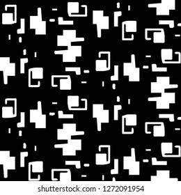 Abstract vector monochrome background. Halftone illustration pattern