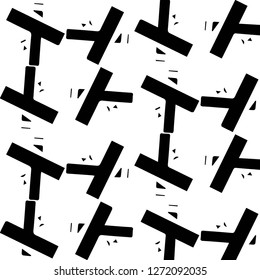 Abstract vector monochrome background. Halftone illustration pattern