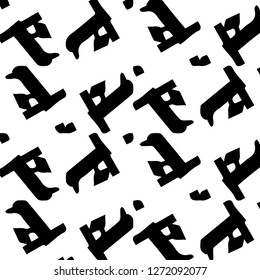 Abstract vector monochrome background. Halftone illustration pattern