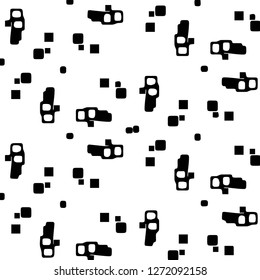 Abstract vector monochrome background. Halftone illustration pattern